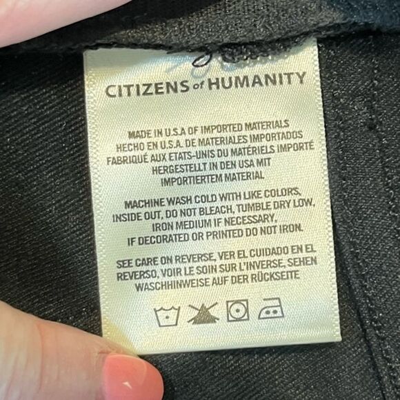 CITIZENS OF HUMANITY Avedon Ultra Skinny Ankle Jeans Black Women’s Size 28 - Picture 8 of 9